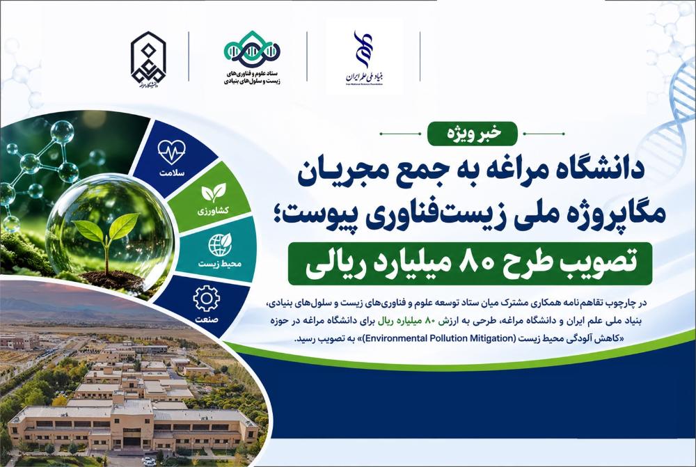 با تصویب طرح 80 میلیارد ریالی؛ دانشگاه مراغه به جمع مجریان مگاپروژه ملی زیست‌فناوری پیوست